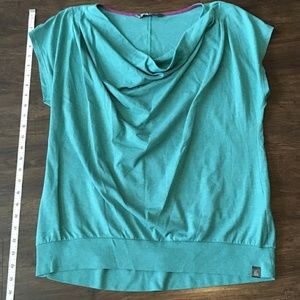 North Face Teal Waterfall Neckline Tunic